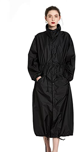 LHHMZ Women Waterproof Rain Poncho Rain Jackets Lightweight Long Rain Coats Outdoor Rainwear with Hood