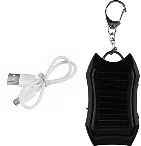 Solar Powerbank 1500mAh Backup Leistung Der Solar Bank, Solar Ladegerät Für Handys, Tablets, Elektronische Geräte, Notstromversorgung Mit 3 LED-Leuchten, Tragbares Solar Ladegerät Mit Karabiner