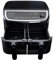 Gastronoma 18290003 XXL Doppel-Heißluftfritteuse-9 L(2x4,5L) Zwei regelbare Frittierkörbe-2400 Watt-LED-Display-200°-11 Programme-Vorwärmfunktion-Heißluftfritteuse-Digitale Fritteuse,Schwarz Silber