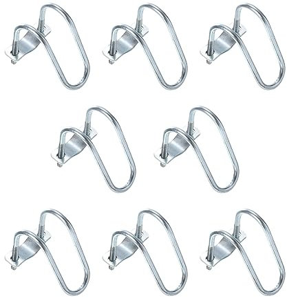 QUARKZMAN Incrociato - Connettore Verticale Tubo Molla, 8pz Fit 1-1/4 (32mm) a 1-1/4 (32mm) Crossover Fibbia Acciaio Croce Tubo Morsetto per Serra Tendone Cornice