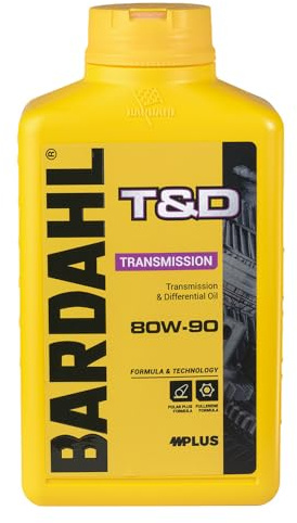 Bardahl - T&D 80W-90 - Olio Trasmissione Auto, Lubrificante per Trasmissione e Differenziale di Automobili, Veicoli industriali e Commerciali per Trasporto Pesante, 1 L