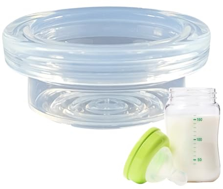 Zestivra Accesorios para sacaleches, de silicona portátil | Vasos portátiles de silicona con para recolección de leche, trabajo, viajes, pezones, enfermería, hospital, hogar