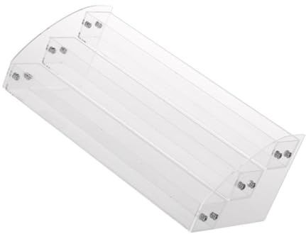 TOGEVAL Organizador de Maquillaje Acrílico Transparente Diseño Multicapa, Estructura Compacta y Base Estable para Lápices Labiales y Esmaltes de Uñas