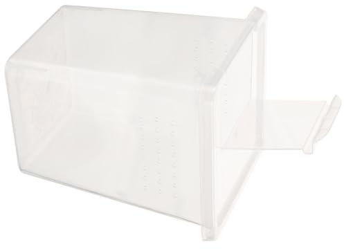 minkissy Reptile Breeding Box Plastic Feed Bin for Tarantula with Vertical Design Suitable for Small Pets and Insect Care