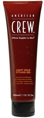 American Crew mäns styling gel, lätt grepp & naturlig glans, 387 ml