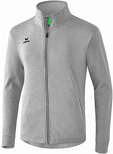 Erima Herren Basic Sweat Jacke (2071805), hellgrau melange, M