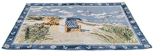 Sander Gobelin Platzset Tischset Motiv Beach Chair 32 x 48 cm maritim