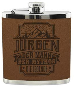 History & Heraldry Echter Kerl Flachmann Jürgen - individuell und personalisiert mit Gravur, Name und Spruch