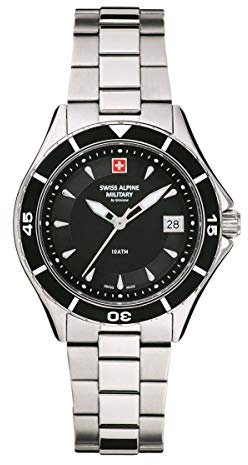 Swiss Alpine Military Damen Uhr Analog Quarz 7740.1137SAM Edelstahl