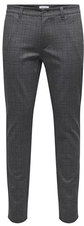 Only & Sons herr chinos byxor Onsmark Slim Check 020933 Byxa