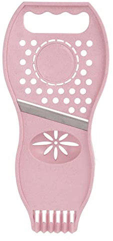 Pelafrutta, Spremiagrumi 3 in 1 in acciaio inox Tritatutto Antiruggine (Rosa)