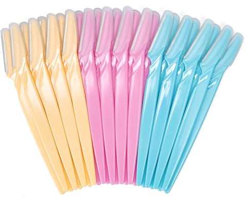 Eyebrow Razor Facial Hair Remover Face Razors, Exfoliating Dermaplaning Tool Blades Shaver Trimmer Shaper for Women and Men (24)