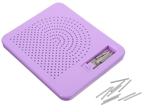 DOITOOL Pratico Quilling Board per Carta con Aghi in Strumento Manuale per Avvolgimento e Creazione di Modelli Te Utile per Appassionati di Artigianato Carta