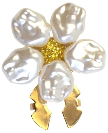Woalopted Cache-boutons pour chemisiers pour femmes, alliage floral, perles artificielles, accessoires de couture élégants - Couvre-boutons de chemise, pour occasions bureaux affaires intérieur