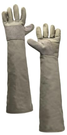 Whtkoph Guantes prácticos para manejar mascotas, guantes suaves y gruesos para mascotas, guantes de mordida de perro para dueños de mascotas, 45 cm