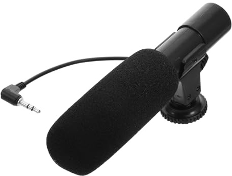 Zerodeko Microfono per Videocamera Professionale per Interviste Compatibile DSLR e Smartphone Leggero e Portatile per Registrazioni Audio Vlog e Streaming Live