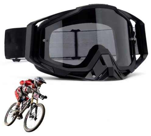 Dexpally Gafas de Motocross MTB Gafas Motocross Gafas Enduro Gafas Moto Polvo Dirt Bike Off-Road Goggles Gafas Moto Cafe Racer para Bicicletas, Montaña
