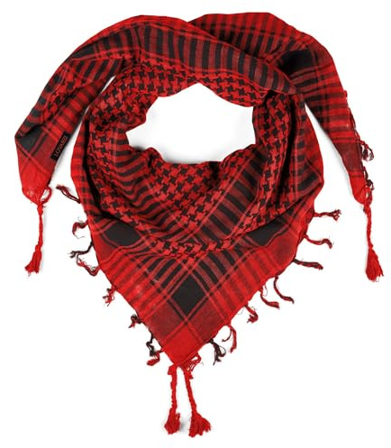 LOVARZI Bufanda para hombre y mujer Rojo - Pañuelo para niños y niñas - Bufanda palestino