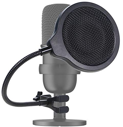 HyperX SoloCast Mic Pop Filter - Professional 4 Inch 3 Layers Metal Windscreen Pop Screen Compatible with HyperX SoloCast Microphone by YOUSHARES