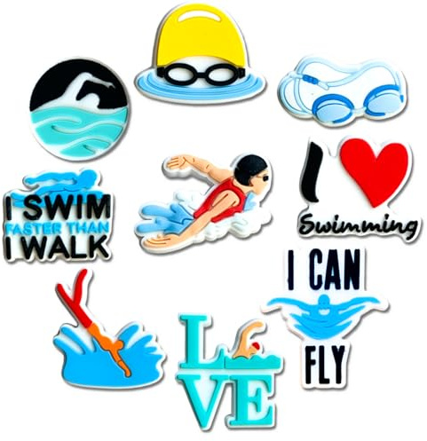 Sports Shoe Decoration Charms for Croc Clog, Softball Baseball Basketball Volleyball Soccer Swimming Cheerleading Gymnastics Charms Accessories for Adults