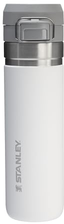 STANLEY 1913 Quick Flip Stainless Steel Water Bottle 0.71L - Keeps Cold For 12 Hours - Leakproof - BPA-Free Thermal Flask - Dishwasher Safe - Cup Holder Compatible - Frost