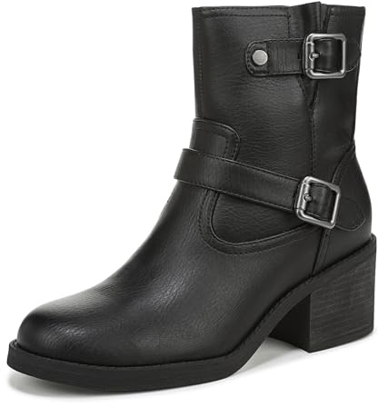 Blowfish Malibu Women's Maeve Fashion Boot Black Faux Leather 10 M
