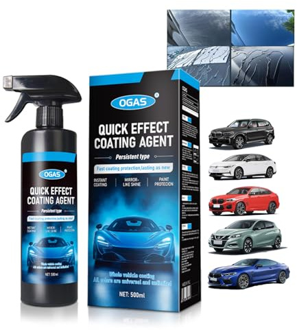2025 New Quick Effect Coating Agent for Cars - Ceramic Car Coating Spray, Waterless Car Wash and Wax, Scratch Repair Polish Spray (500ml, 1PCS)