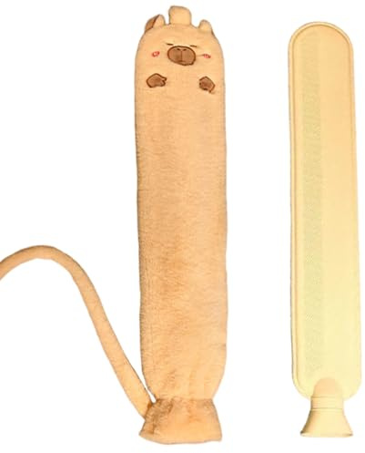 Borsa dell'Acqua Calda Lunga 2L con Copertura in Peluche Morbido, Boule Acqua Calda per Bambini e Adulti, 72x12cm per Collo,Spalle, Schiena,Pancia, Piedi e Riscaldamento Letto,Impacco Caldo e Freddo