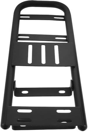 Healvian Electric Bike Rear Rack Extension, Universal Iron Motorcycle Carry Rack with Cargo Platform, E-Bike Rear Carrier Frame for Touring and Daily Transport