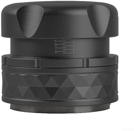 Manomissione caffè in acciaio inox per portafiltri da 51 mm, 53 mm e 58 mm, con controllo migliorato e presa comoda (58 mm)