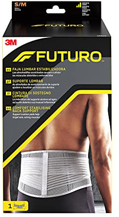 FUTURO Cintura di Sostegno Lombare - Le imbottiture del Supporto aiutano ad agire sul punto Dolente e sui Muscoli Infiammati, Small/Medium