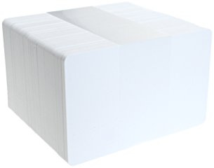 ID Card IT CR80 - Tarjetas de PVC para identificación (760 micrones), color blanco, color blanco