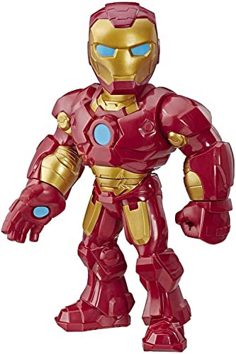 Playskool Heroes Marvel Super Hero Adventures Mega Mighties Iron Man Collectible 10-Inch Action Figure, Toys for Kids Ages 3 and Up