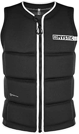 Mystic Watersports - Surf Kitesurf & Windsurfing Brand Front Zip Wake Impact Weste Top - Schwarz - Unisex