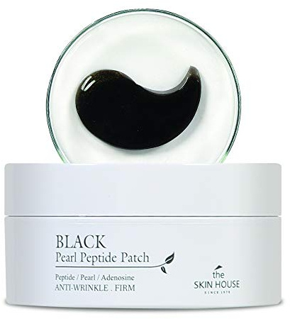 THE SKIN HOUSE Black Pearl Peptide Patch (90g/60pcs) | Nährende und feuchtigkeitsspendende Patches | Stärkt die Elastizität der Haut | für trockene Haut