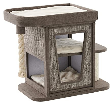 Nobby Kratzbaum ULVI, braun Leinenoptik, 80 x 50 x 76 cm, 1 Stück