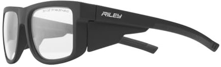 Riley Navigator Safety Glasses for Work – Anti-Fog, Anti-Scratch Eye Protection Glasses, UV Safety Sunglasses for Men, Impact Resistant, Adjustable Fit - Clear Lens