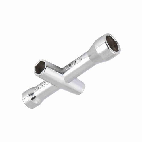 Dioche Llave de Manga Cruzada M2, Llave Inglesa, Modelo Multifuncional de Metal, Llaves Cruzadas, Herramientas Sory para Tornillo y Tuerca M2 M2.5 M3 M4