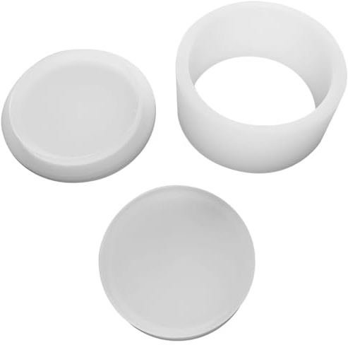 Molde de plástico para hacer jabón, molde de barra de prensa de champú, molde redondo de bomba de baño de 2.5 pulgadas, jabones y bombas de baño, juego de moldes de sal de baño 3D, manualidades con