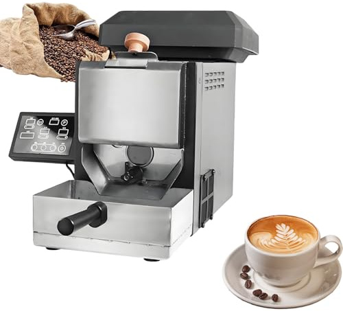 Elektrisk kafferostare 200g, med rökfilter och rökpipor med 3 rostningslägen (9 bakkurvor), for ljus/medel/mörk rostning
