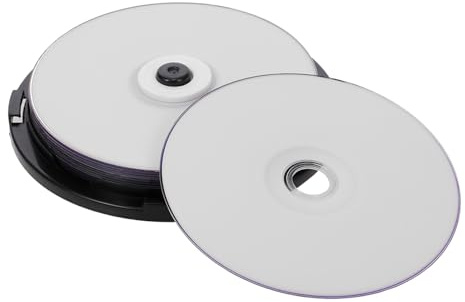 YUEHISY DVD R DL 8X en Blanco Personalizable, Discos de Doble Capa de 8,5 GB, Grabación de 215 Minutos, Disco DVD Grabable, Husillo de 10 Piezas para Almacenamiento de Datos y Vídeos