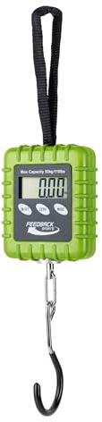 FEEDBACK SPORTS | Expedition Backpacking, Biking, Luggage 110lbs Capacity Digital Scale | Protective Rubber Exterior, Lbs/Kgs/Ounces/Grams/Decimal LCD Display | Batteries Included