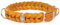 CopcoPet Hundehalsband aus Fettleder 25–29 cm x 15mm Cognac – Geflochtenes Lederhalsband – verchromt mit Dornschließe – Robust & verstellbar – Für kleine Hunde, ideal für Alltag & Training