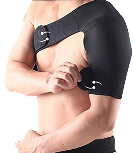 Vorcool Schulterbandage, verstellbar, Schulterschutz, links, Schwarz