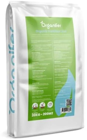 Organifer Kuhmistpellets 3in1 (20 kg - für 200 m2), Organischer Dünger, Natürlicher Bodenverbesserer, Nachhaltige Gartenarbeit, Umweltfreundlicher Dünger, Nährstoffreich, Rasenverbesserung