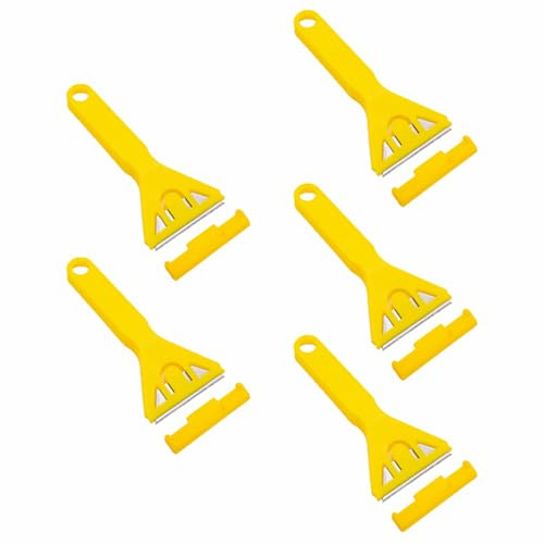 Lot de 5 grattoirs de fenêtre en plastique - Pour peintre, verre et poster