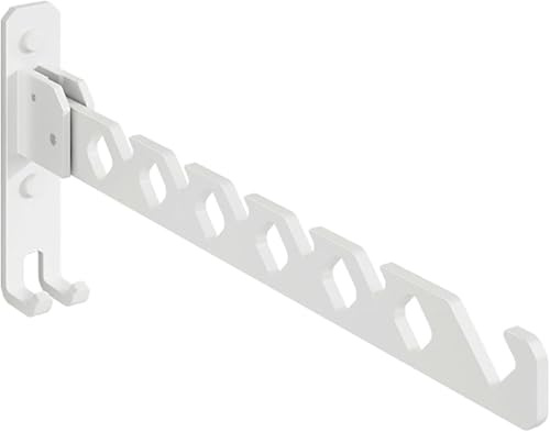 OLRWSLG Wall Mounted Clothes Hanger 34 x12.5x3cm Foldable Clothes Organizer