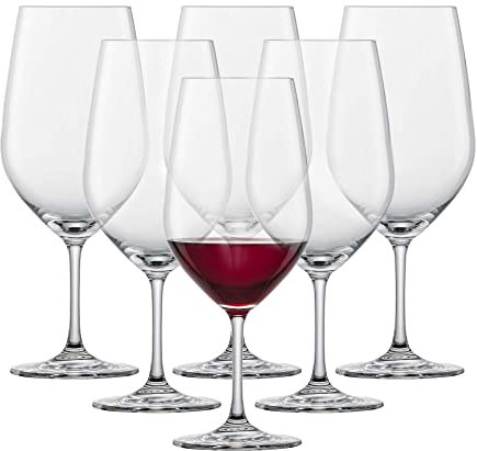 SCHOTT ZWIESEL Bordeaux Rotweinglas Viña (6er-Set), zeitlose Bordeauxgläser für Rotwein, spülmaschinenfeste Tritan-Kristallgläser, Made in Germany (Art.-Nr. 110496)
