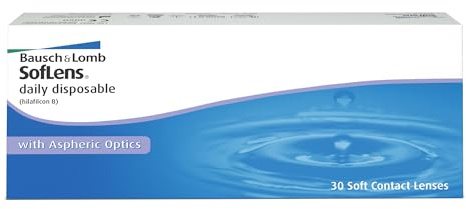 Bausch + Lomb SofLens Daily Disposable Tageslinsen, sphärische Kontaktlinsen, weich, 30 Stück BC 8.6 mm / DIA 14.2 / +1.25 Dioptrien
