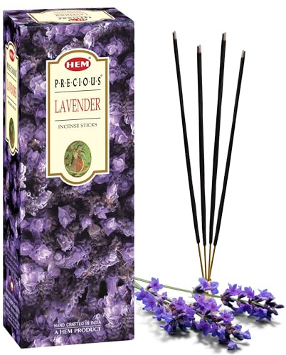 HEM Lavender Incense Sticks – Pack of 120 | Hand-Rolled in India | Soothing Floral Aroma for Relaxation, Stress Relief, Meditation, Yoga, Prayer & Home Fragrance